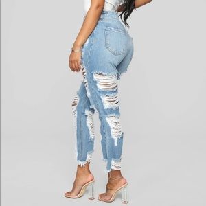 NWT Fashion Nova Ripped Jeans